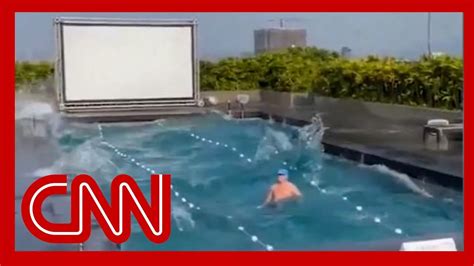weatherxvideo|Video shows what happened when a man was swimming during .
